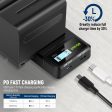 10050mAh NP-F970 Battery with 20W PD Fast Charger Set Online