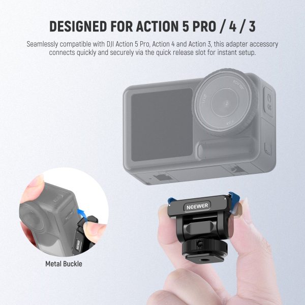 NEEWER AC012 Magnetic Cold Shoe Mount For Action 5 Pro 4 3 For Discount