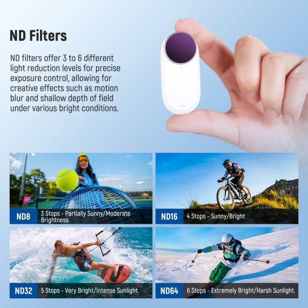 NEEWER FLB01 4 Pack ND Filter Kit For Insta360 GO 3S For Cheap