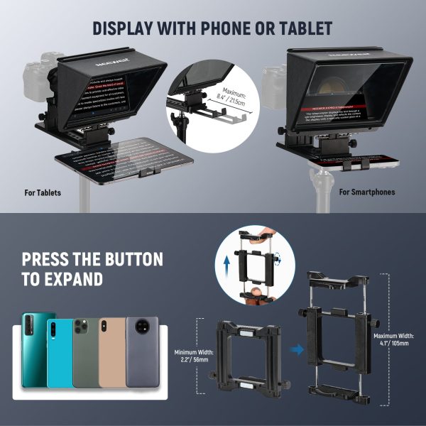 NEEWER X1 Pro II 9  Remote Control Teleprompter Online Hot Sale