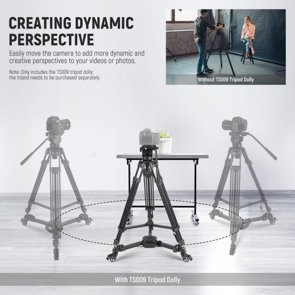 NEEWER TS009 Quick Lock Release Photography Tripod Dolly Online Sale