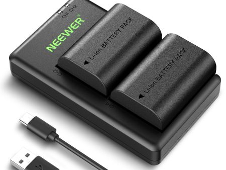 NEEWER 2 Pack 2400mAh LP-E6P LP-E6NH Replacement Batteries & USB Dual Charger Online Hot Sale