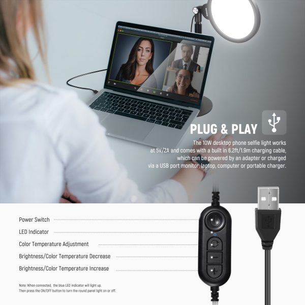 NEEWER R06 7  Desktop Phone Selfie Light Kit Fashion