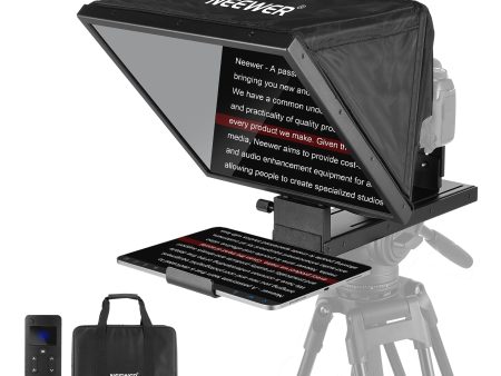 NEEWER X16B 16  Basics Aluminum Alloy Liftable Teleprompter Online Sale