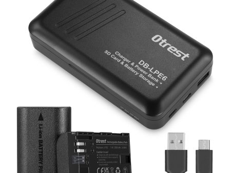 Otrest LP-E6 Batteries and USB Charger Set For Canon Sale