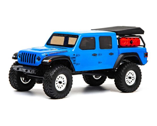 1 24 SCX24 Jeep JT Gladiator 4WD RTR Scale Mini Crawler (Blue) For Cheap