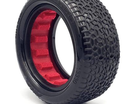 1 10 Scribble Front 4WD 2.2 Tires, Super Soft Long Wear, Red Inserts (2): Buggy on Sale