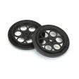 1 10 Showtime Front Runner Front 2.2  2.7  12mm Drag Wheels (2) Black Online Sale