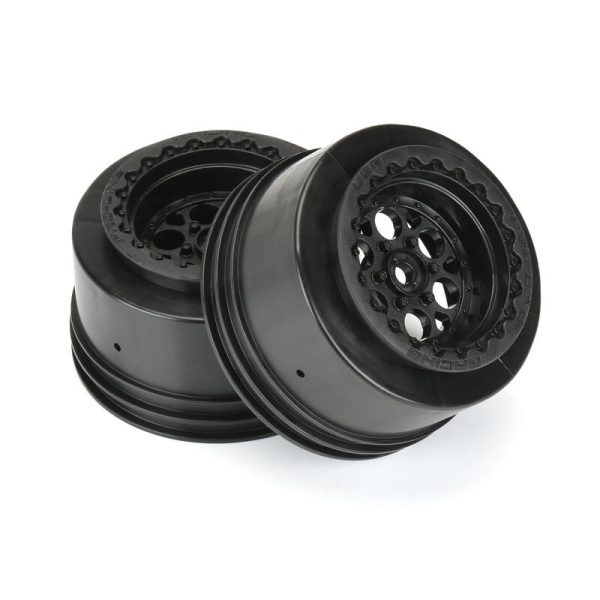 1 10 Showtime+ Wide Rear 2.2  3.0  12mm Drag Wheels (2) Black on Sale