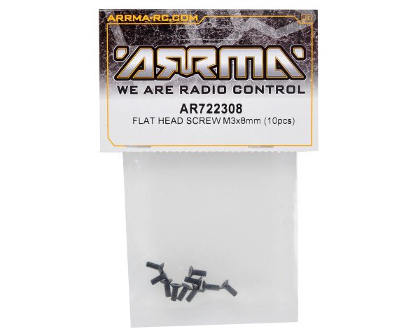 Arrma 3x8mm Flat Head Screw (10) Fashion