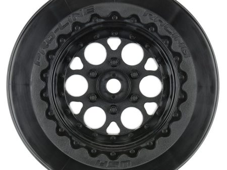 1 10 Showtime+ Wide Rear 2.2  3.0  12mm Drag Wheels (2) Black on Sale