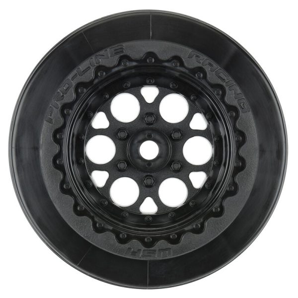 1 10 Showtime+ Wide Rear 2.2  3.0  12mm Drag Wheels (2) Black on Sale