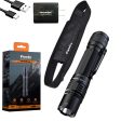 Fenix PD36R Pro 2800 Lumen Rechargeable LED Tactical Flashlight, EdisonBright USB Charging Adapter Bundle Supply