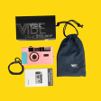 35mm Film Camera Bundle Reusable - Pink Vibe And Lomography Four Lens Camera on Sale