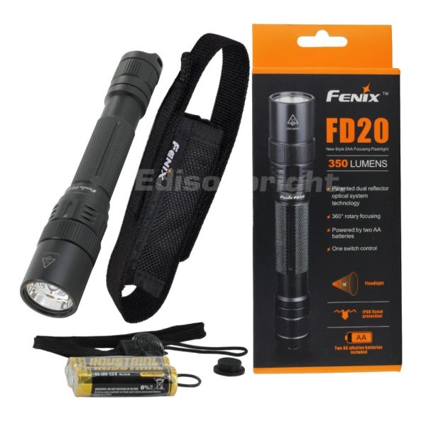 Brand New FD20 350 Lumens CREE LED Flashlight powered by 2X AA batteries Online