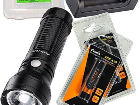 Fenix FD40 1000 Lumen CREE LED adjustable beam Flashlight with 2 X ARBL2S batteries, ARE-X1 Charger and EdisonBright brand battery carry case Online Sale