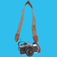 Brand New Tweed Cream and Brown SLR Camera Strap on Sale