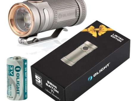 Titanium Limited Edition Olight S mini 550 Lumen CREE LED Flashlight (Bead Blasted Finish) EDC For Cheap