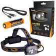 Fenix HP25R 1000 Lumen USB rechargeable CREE XM-L2 U2 LED Headlamp, Fenix 18650 rechargeable Li-ion battery Online Sale