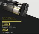 Nitecore TM10K TM10K Tiny Monster 10,000 Lumen Burst Rechargeable Flashlight, Black Supply