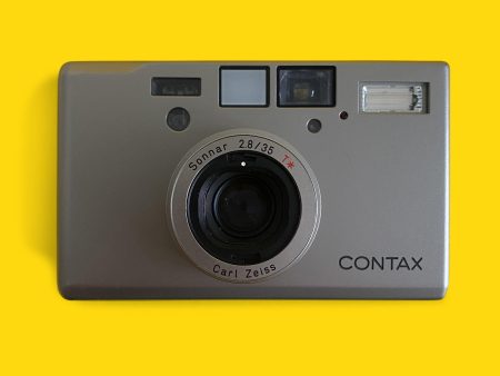 Contax T3 Titan Silver 35mm Film Camera Point & Shoot with 35mm f 2.8 Lens Online now