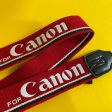 Genuine Canon Red SLR Camera Strap For Discount