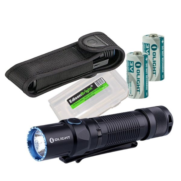 OLIGHT M2T Warrior 1200 Lumen CREE LED Flashlight EDC with EdisonBright Battery Carry case Bundle Hot on Sale