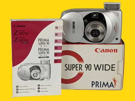 Canon Prima Super 90 Wide 35mm Film Camera Point and Shoot on Sale