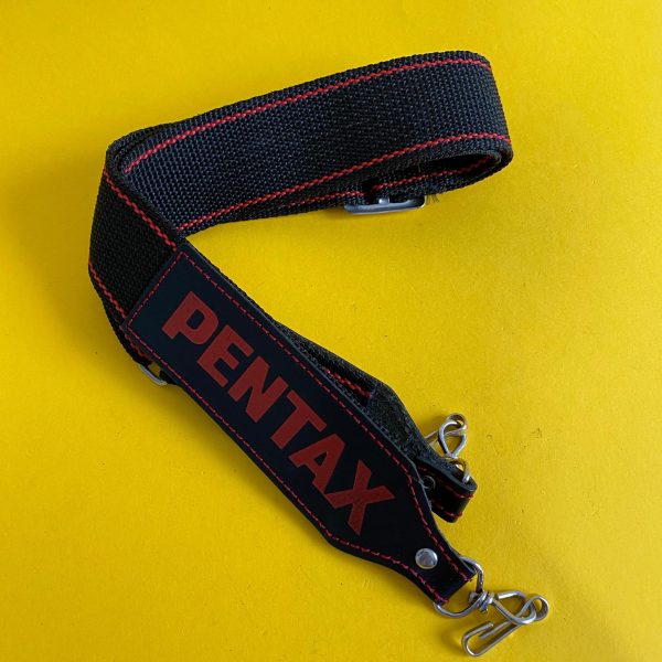 Genuine Pentax Black & Red SLR Camera Strap Online now