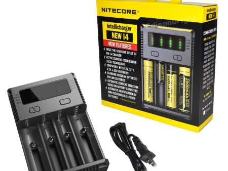 NITECORE New i4 Intellicharger smart battery Charger for Li-ion   IMR   Ni-MH  Ni-Cd 26650 22650 18650 18490 18350 16340 RCR123 14500 AA AAA D Online Sale