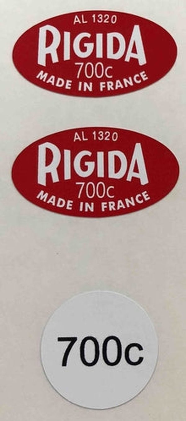 Vintage RIGIDA rim decals Supply