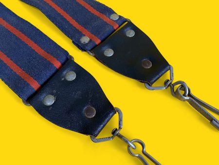 Navy Blue & Red SLR Camera Strap Hot on Sale