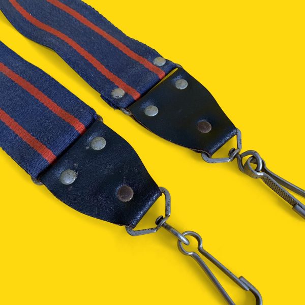 Navy Blue & Red SLR Camera Strap Hot on Sale