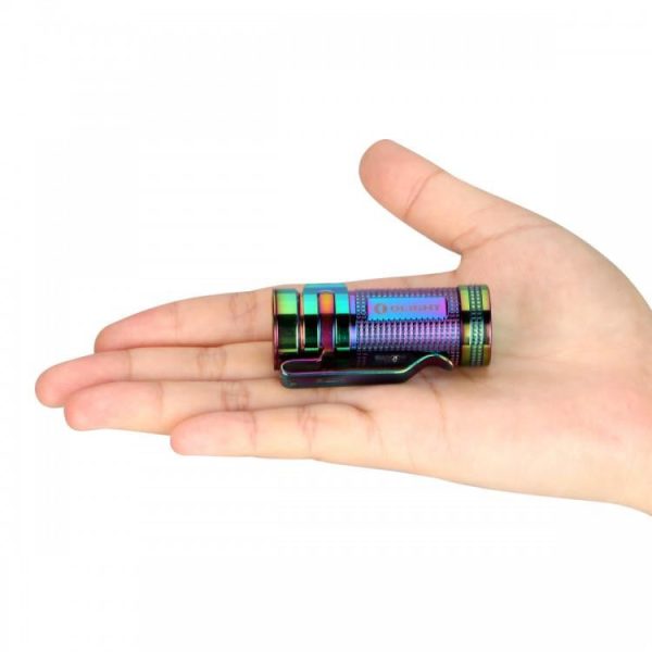 Limited Edition Titanium Olight Smini 550 Lumens LED Flashlight S mini rainbow Discount