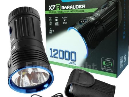 Brand New OLIGHT X7R Marauder 12,000 Lumens rechargeable LED Flashlight Searchlight Online now