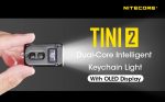 Nitecore TINI2 Black 500 Lumen USB Rechargeable LED Keychain Light with EdisonBright Brand Charging Adapter Cheap