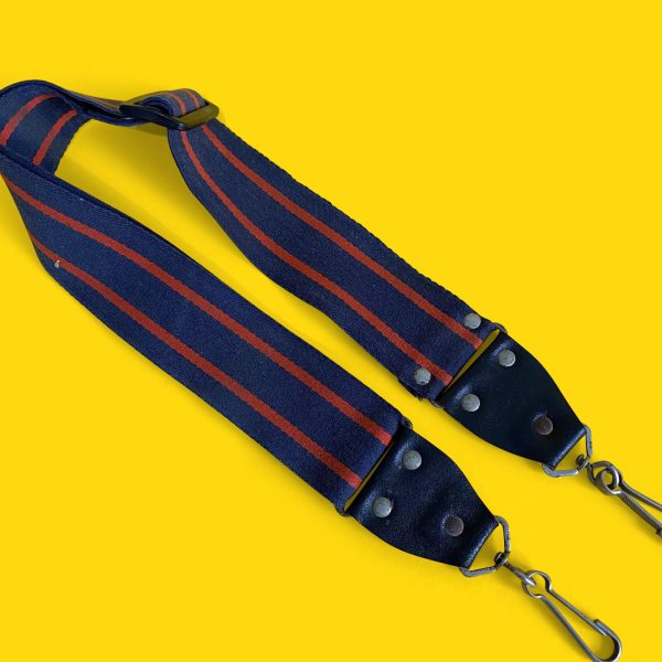 Navy Blue & Red SLR Camera Strap Hot on Sale