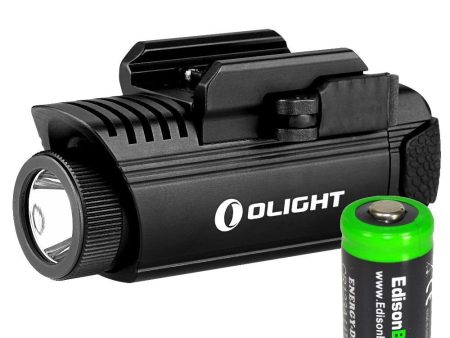 OLIGHT PL1 II Valkyrie 450 Lumen LED Pistol Light with EdisonBright CR123A Lithium Battery Bundle Discount