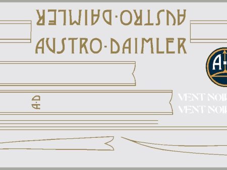 Austro-Damler Vent Noir decal set Sale