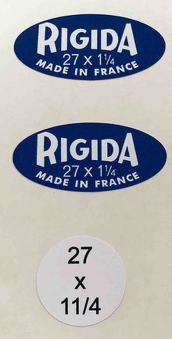 Vintage RIGIDA rim decals Supply