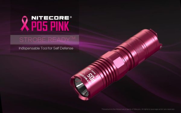 NITECORE P05 PINK 460 Lumens high intensity CREE LED Strobe Ready Flashlight Online Hot Sale