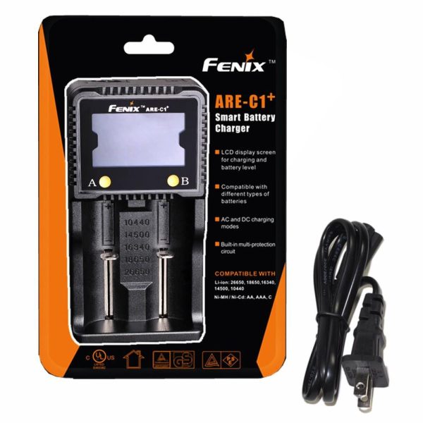 Fenix ARE-C1+ Plus smart digital display home in-car battery charger  with US charging cable Online