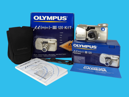 BRAND NEW - Olympus Mju III Zoom 120 35mm Film Camera Point and Shoot For Cheap