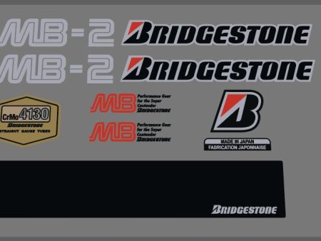 Bridgestone MB-2 complete decal set 1985 Discount