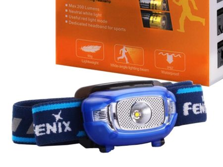 Fenix HL15 200 Lumen light weight CREE LED running Headlamp (Blue color body) For Sale