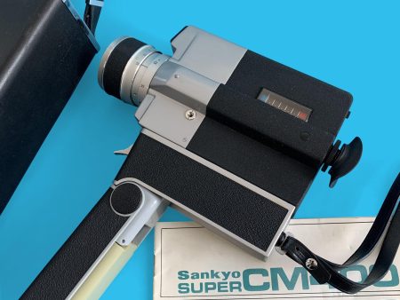 Sankyo Super CM 400 Movie Cine Camera w  Instructions and Leather Case Sale