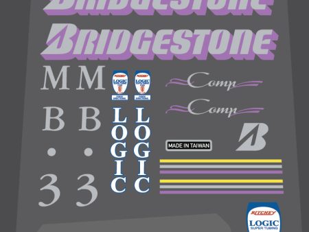 Bridgestone MB-3 1990 decal set Online Hot Sale