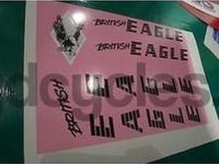 BRITISH EAGLE decal set for 1980 s frames. Online now