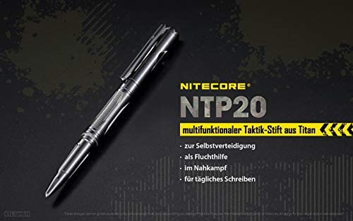 Nitecore NCNTP20 Titanium Tactical Pen, Grey Online Hot Sale