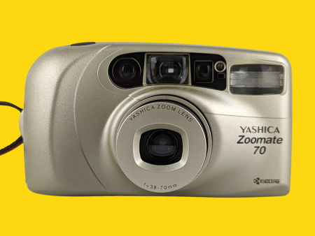 Yashica Zoomate 70 Silver 35mm Film Camera Point and Shoot For Sale